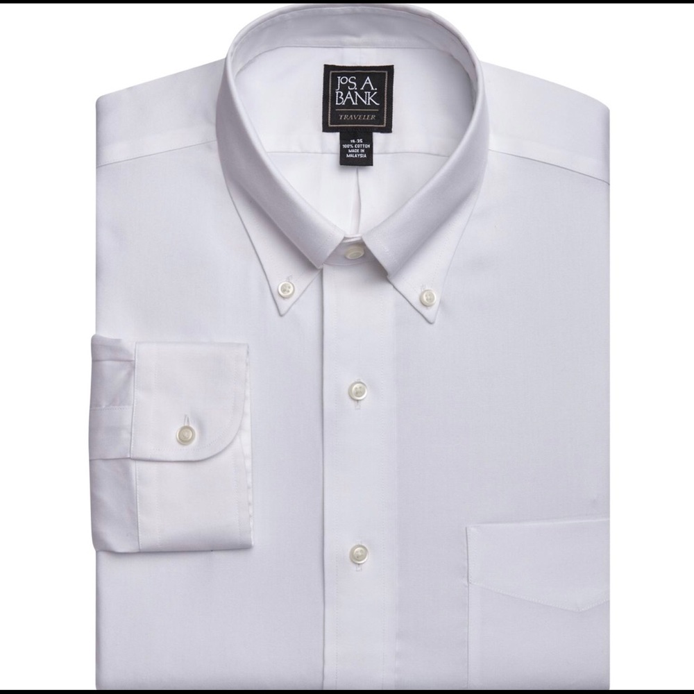 Button-Down Collar Dress Shirt